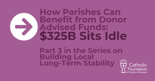 How Parishes Can Benefit from Donor Advised Funds: $325B Sits Idle  Part 3 in the Series on Building Local Long-Term Stability